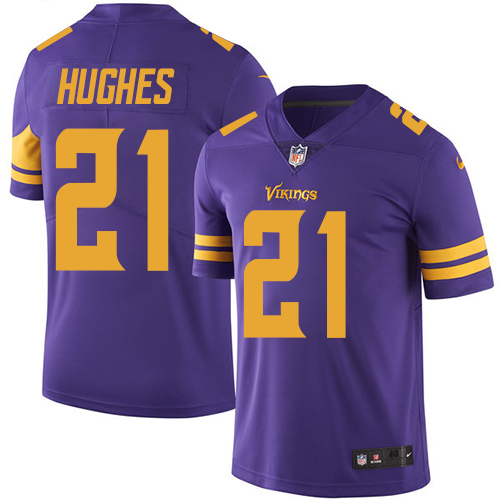 Minnesota Vikings 21 Limited Mike Hughes Purple Nike NFL Men Jersey Rush Vapor Untouchable
